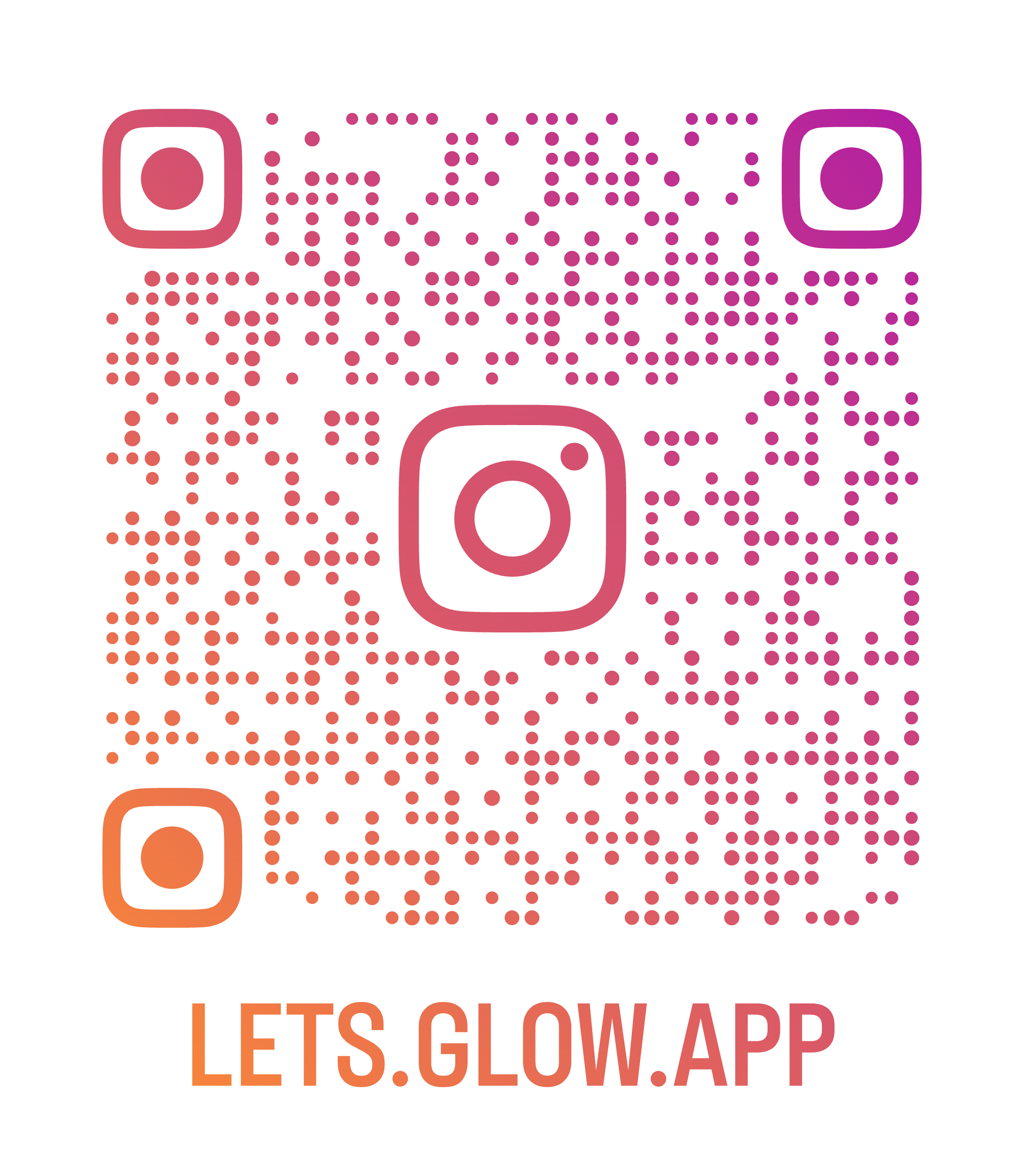 Instagram QR Code - @lets.glow.app